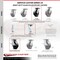 Service Caster 6 Inch Heavy Duty Glass Filled Nylon Caster Set with Roller Bearings and Brakes SCC-35S620-GFNR-SLB-4 - alternate 2